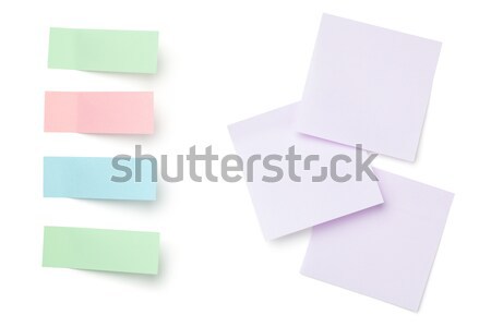 Sticky Post Note Paper Isolated on White Background Stock photo © Bozena_Fulawka