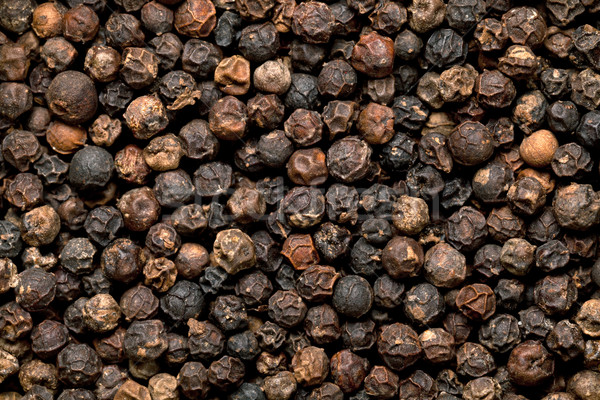 Negru boaba de piper seminţe macro shot top Imagine de stoc © Bozena_Fulawka