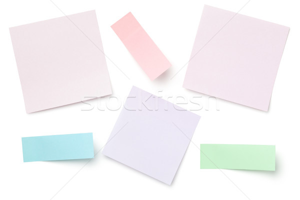 Sticky Post Note Paper Isolated on White Background Stock photo © Bozena_Fulawka