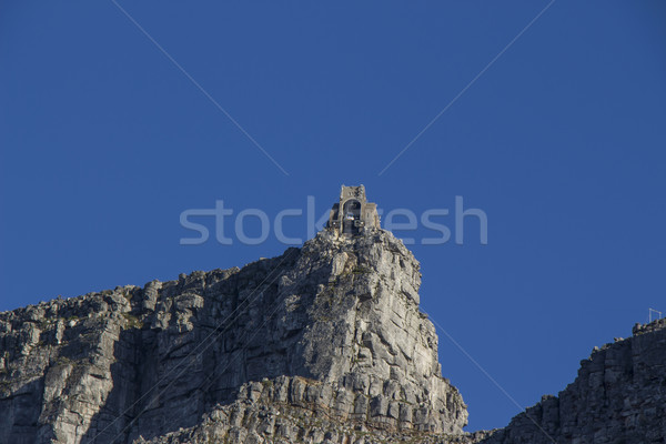 Table Mountain cable car station at the top of the mountain Stock photo © bradleyvdw