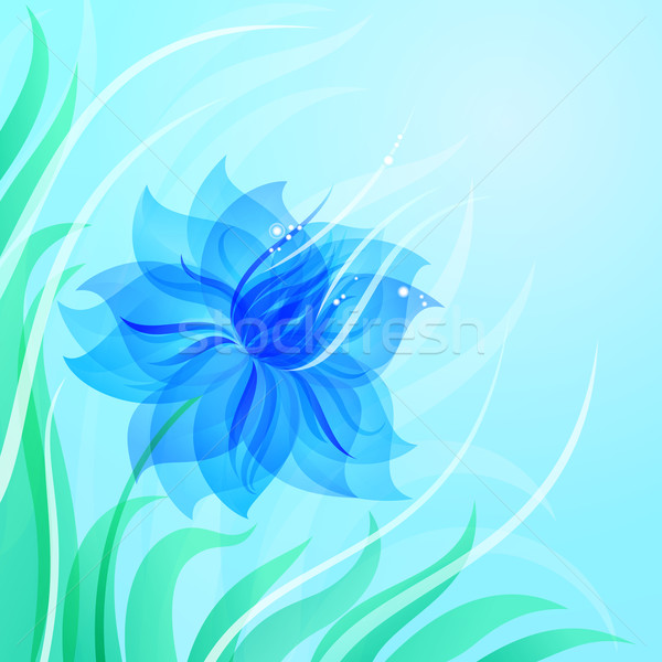 Eps10 紺碧 花 抽象的な カラフル 自然 ストックフォト © brahmapootra