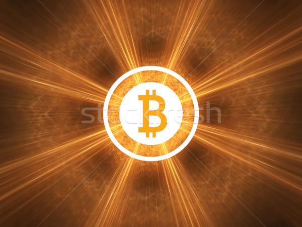 Bitcoin свет простой бизнеса деньги интернет Сток-фото © Bratovanov