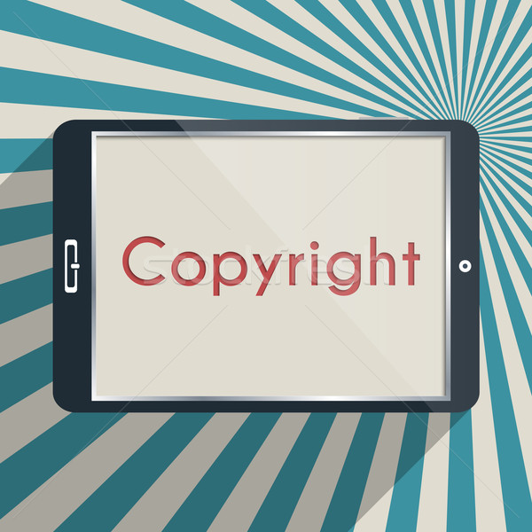 Drepturi de autor protecţie proprietate intelectuala proiect ilustrare afaceri Imagine de stoc © Bratovanov