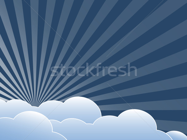 Vintage background with clouds Stock photo © Bratovanov