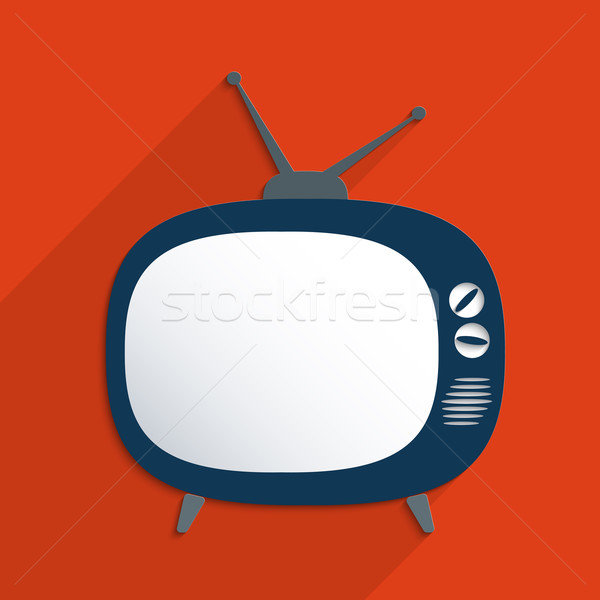 レトロな テレビ テレビ テンプレート デザイン 実例 ストックフォト © Bratovanov