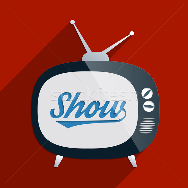 Előadás klasszikus retro tv pozitív média Stock fotó © Bratovanov