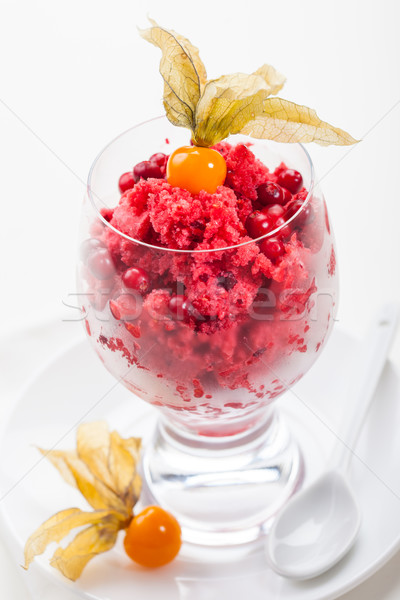 Cranberry sorbet for Christmas Stock photo © brebca