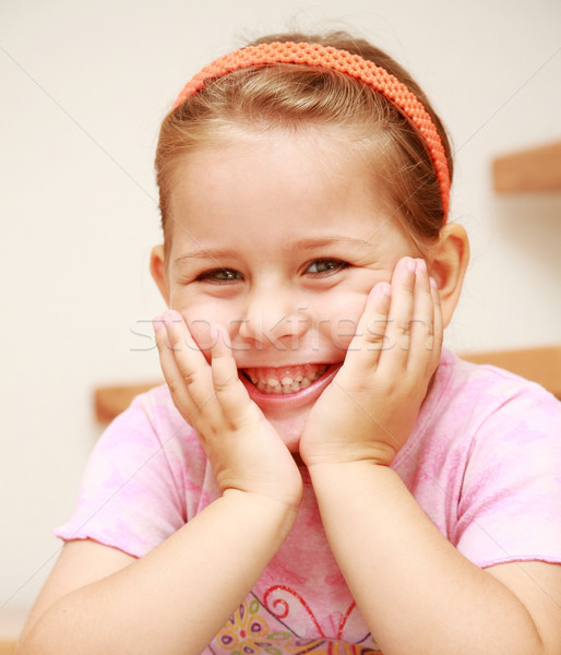 Stock photo: Cute smiling girl
