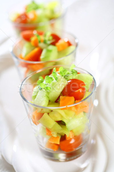 Three small salads Stock photo © brebca