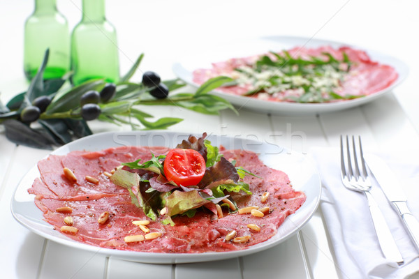 [[stock_photo]]: Salade · pin · écrou · délicieux · alimentaire · rouge