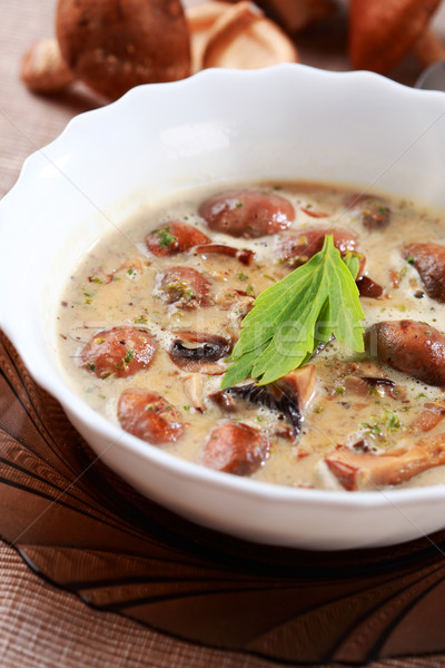 Stock photo: Mushroom soup