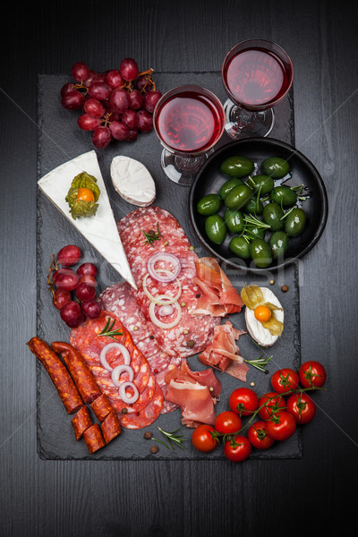 Stock photo: Antipasto dinner platter 