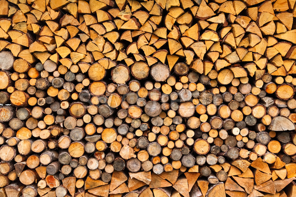 Stock fotó: Köteg · fa · kész · tél · textúra · tűz
