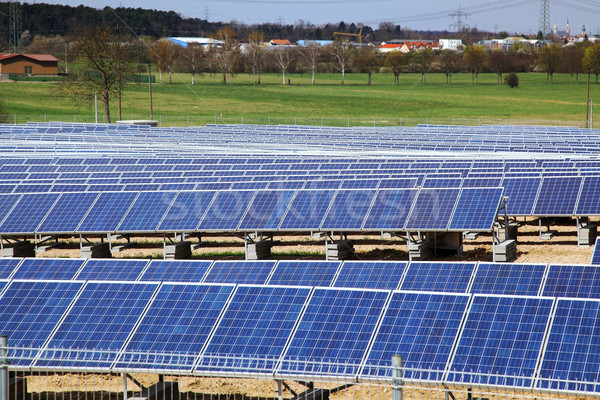 Solar panels for power production Stock photo © brebca
