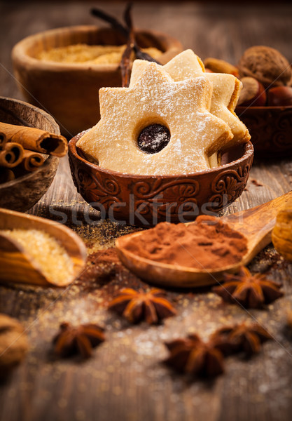 Baking ingredients and spices Stock photo © brebca