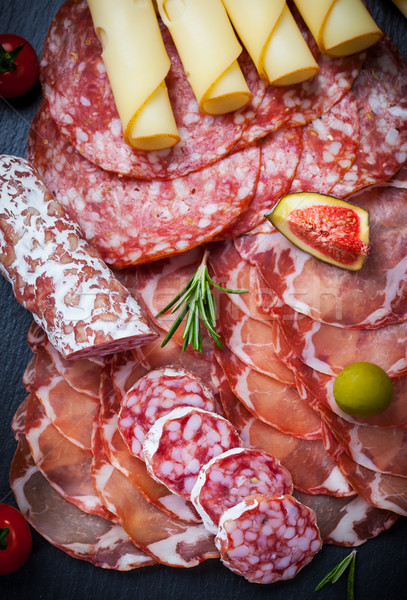 закуски питание различный мяса сыра продукции Сток-фото © brebca