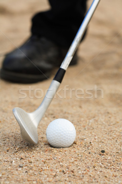 Stok fotoğraf: Golf · detay · golf · topu · delik · spor · kum