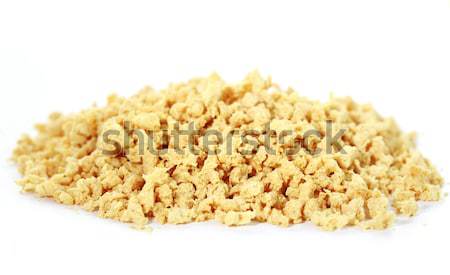 Soya flakes on white background Stock photo © brebca