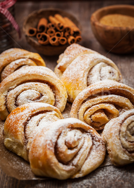 Homemade cinnamon rolls Stock photo © brebca