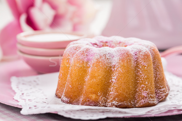 Sponge pink cake Stock photo © brebca