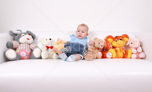 Todo mi mejores amigos retrato cute bebé Foto stock © brebca