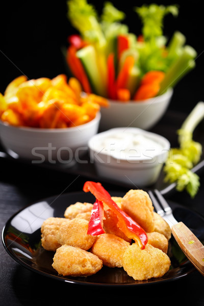 Fried cheese sticks Stock photo © brebca