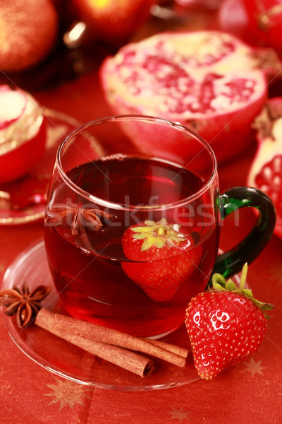 Bebida quente inverno natal fresco frutas vinho Foto stock © brebca