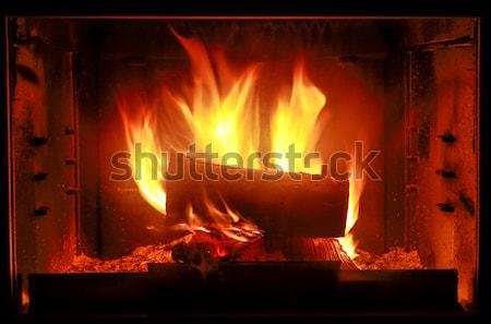 Fireplace Stock photo © brebca