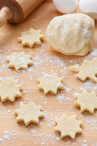 Surowy christmas cookie herbatniki Zdjęcia stock © brebca