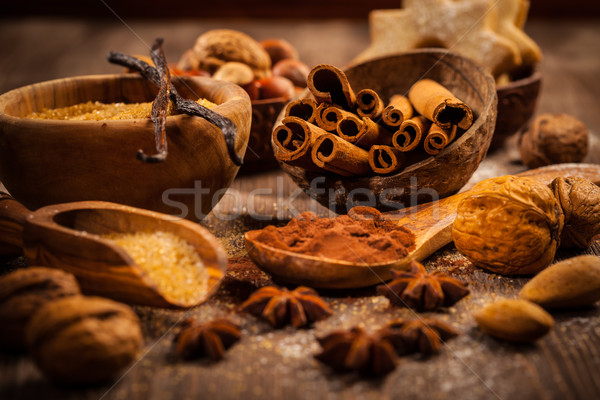 Baking ingredients and spices Stock photo © brebca