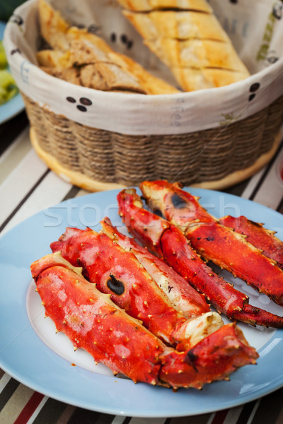 Grilled crab Stock photo © brebca