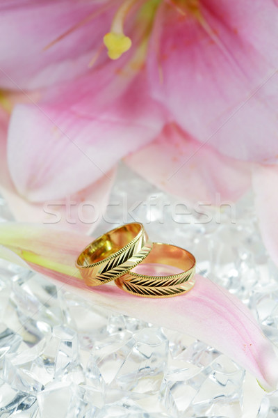 Wedding rings Stock photo © brebca