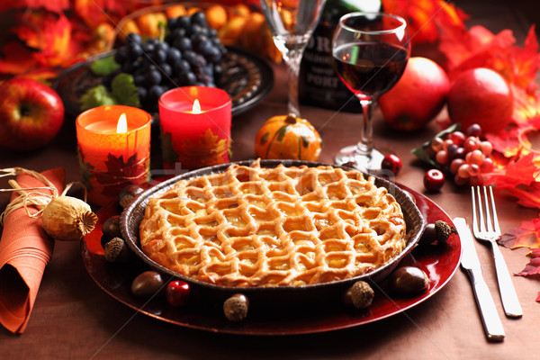 Stock photo: Apple pie for Thanksgiving