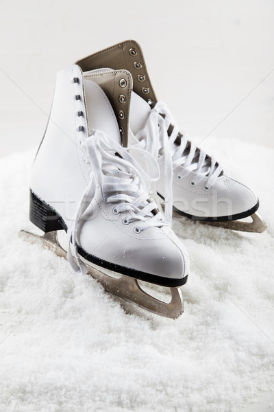 Ice skates with cap Stock photo © brebca