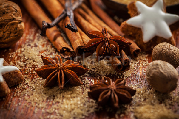 Stockfoto: Ingrediënten · specerijen · christmas · cookies · voedsel