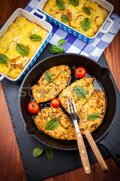 Marinated chicken breast  Stock photo © brebca