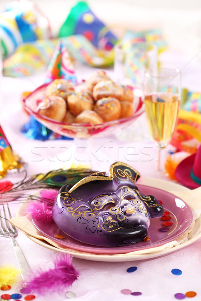 Stock photo: Carnival place setting