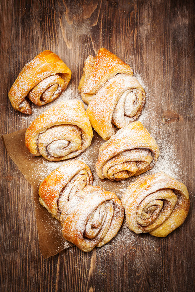 Homemade cinnamon rolls Stock photo © brebca