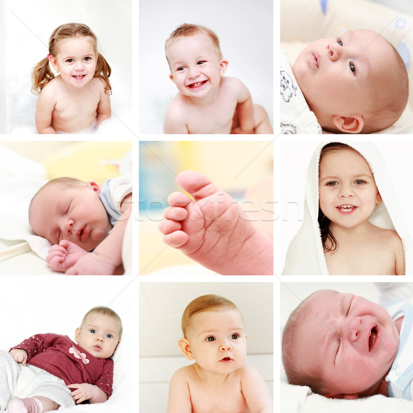 Babies and kids collage Stock photo © brebca