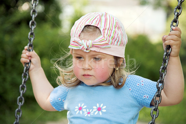 Stock photo: Kid at playground 