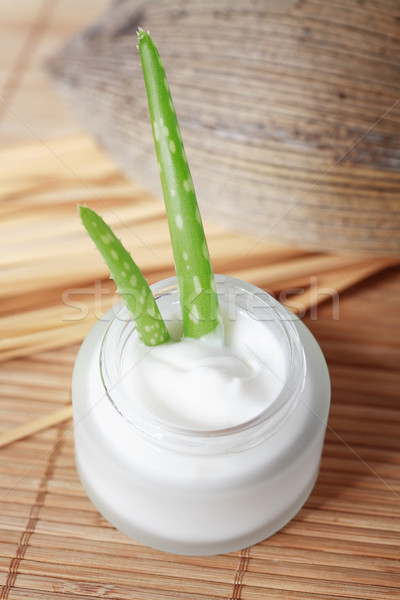 Crema crema per il viso aloe medici salute pubblicità Foto d'archivio © brebca