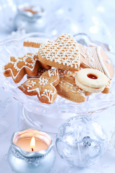 Christmas gingerbread and cookies Stock photo © brebca