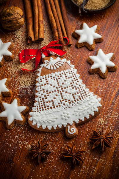 Gingerbread bell for Christmas Stock photo © brebca