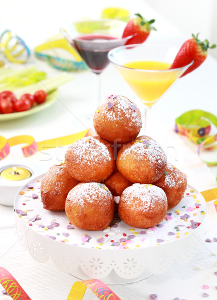 Carnaval voedsel klein donut cocktails Stockfoto © brebca