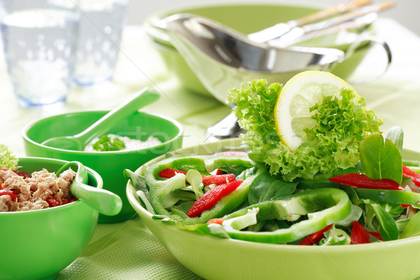 Salad with tunny Stock photo © brebca