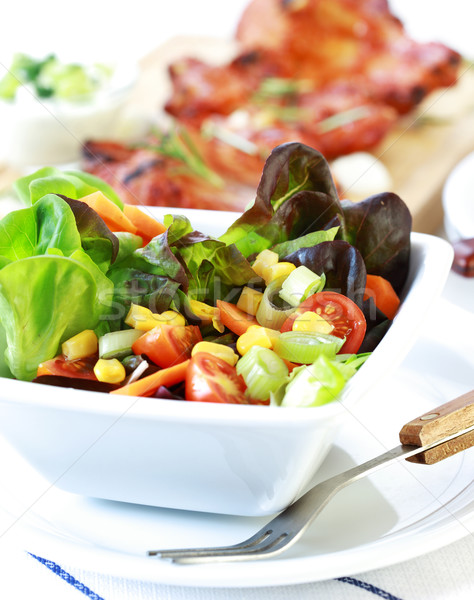 Karışık salata küçük düşük kalori gıda Stok fotoğraf © brebca