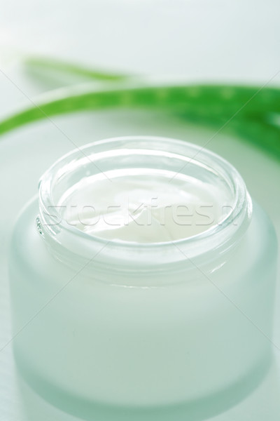 Sahne Gesichtscreme Aloe medizinischen Gesundheit Werbung Stock foto © brebca