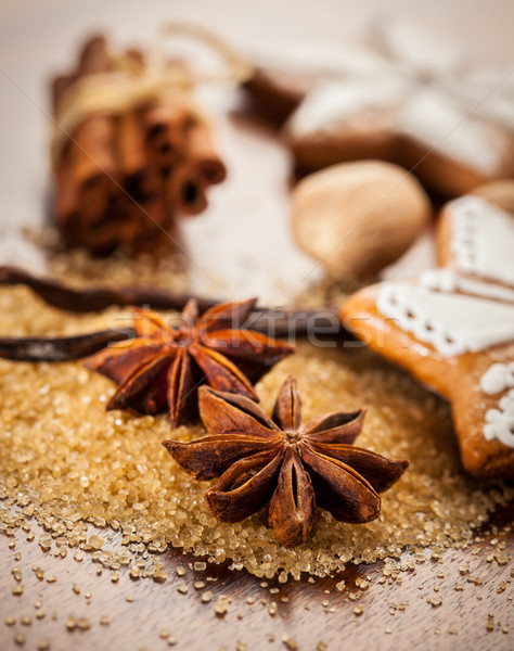 [[stock_photo]]: Ingrédients · épices · Noël · cookies · alimentaire