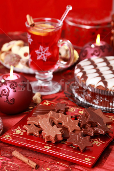 Stock photo: Sweet chocolate for Christmas