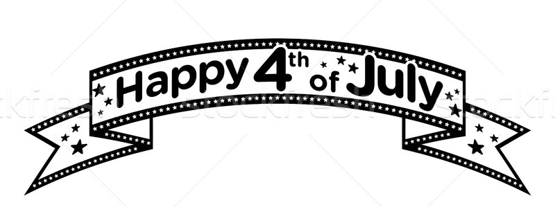 Happy 4th of July banner vector Stock photo © briangoff